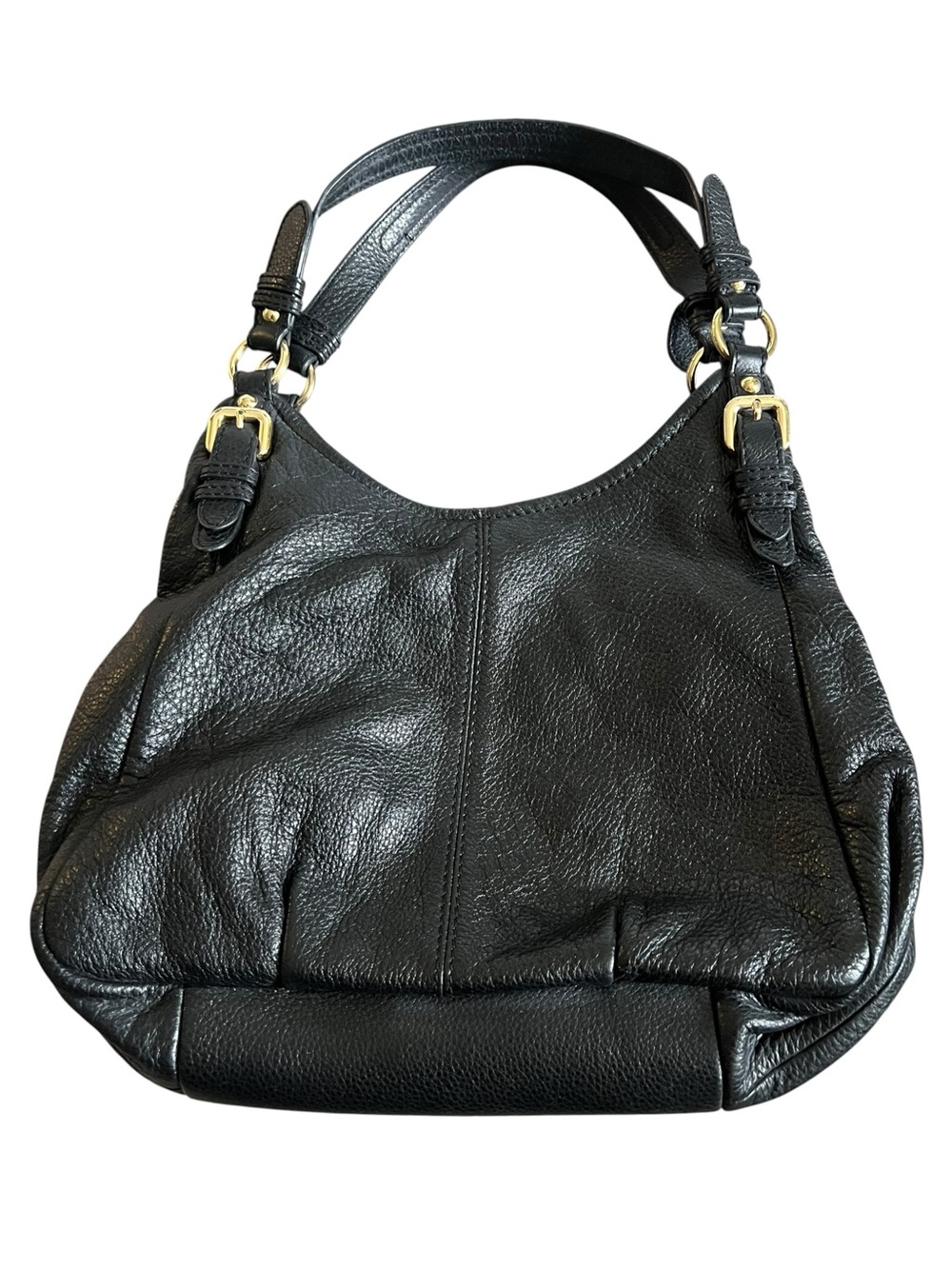 Vintage Danier Black Leather
Top Handle Bag (01)